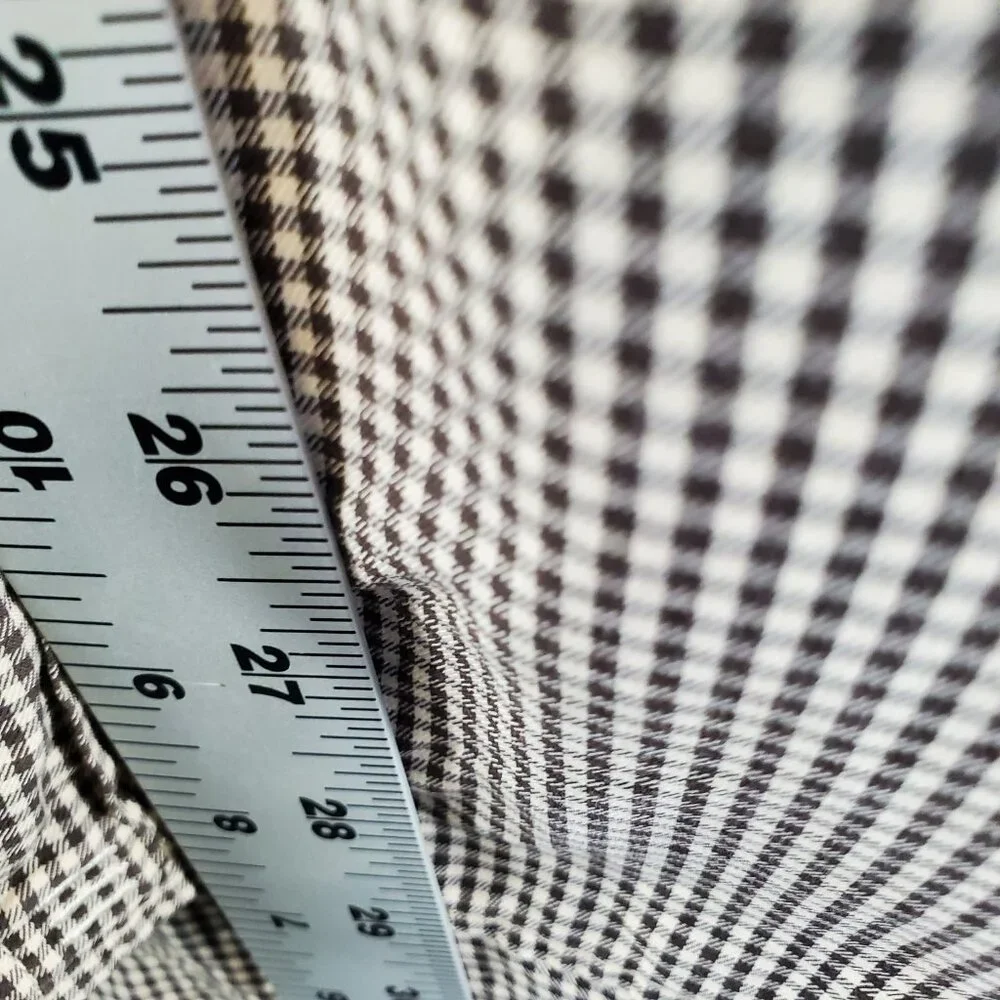 J. Crew Shirt Mens XL Gingham Stretch Button Up Long Sleeve Brown Check‎ Pocket